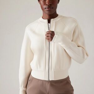 Athleta Sequoia Sweater, cream, XL, only worn a couple times.
